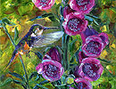 Hummingbird & Foxglove
